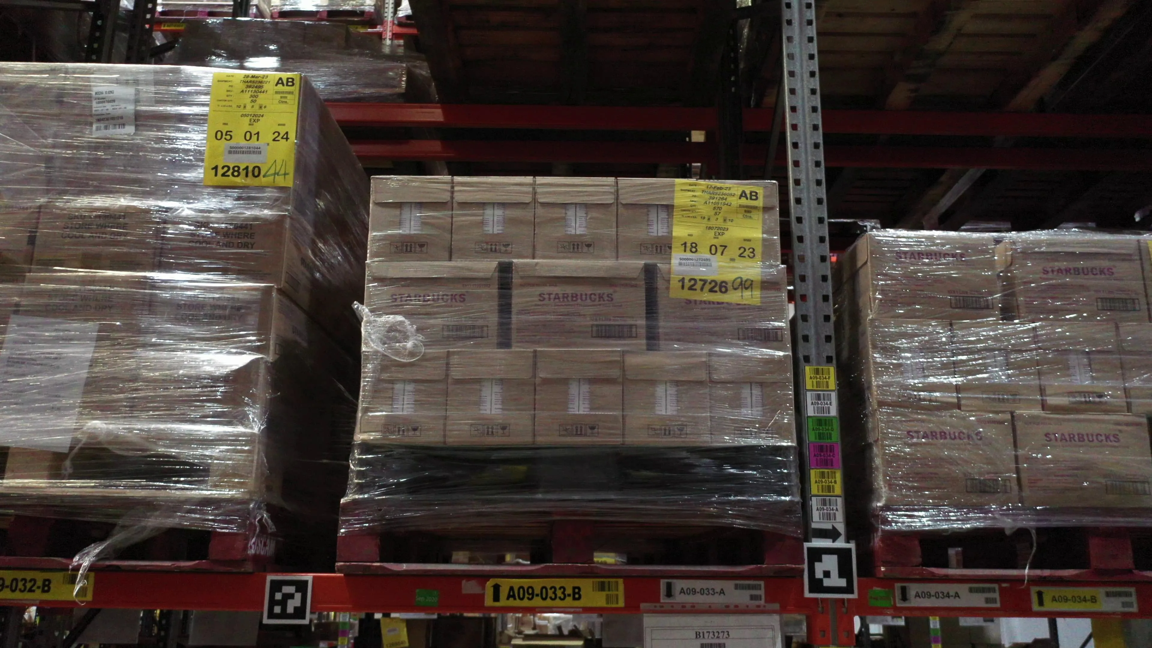 Warehouse robots moving inventory